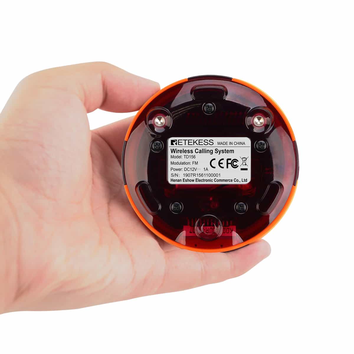 Retekess TD156 Sistema Cercapersone Coaster IPX6 Impermeabile e a Lungo Raggio da 800 m per Ristoranti, Club, Bar, Resort, Catering, intrattenimento clienti