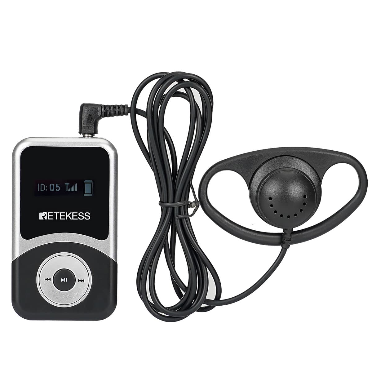 Retekess T130S T131S Radio Guida con Custodia, Adatto a Vari Scenari di Comunicazione Wireless come Viaggi e Visite in Fabbrica