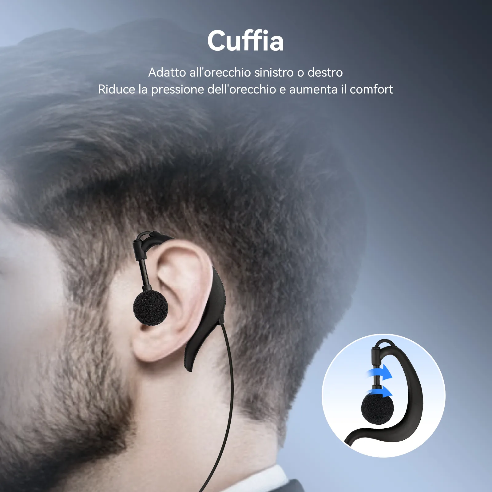 Retekes T130U Sistema di Guida Turistica UHF, Trasmissione del Segnale Migliorata, Qualità del Suono Chiara e Assenza di Rumore, Adatto per il Turismo e le Visite in Fabbrica