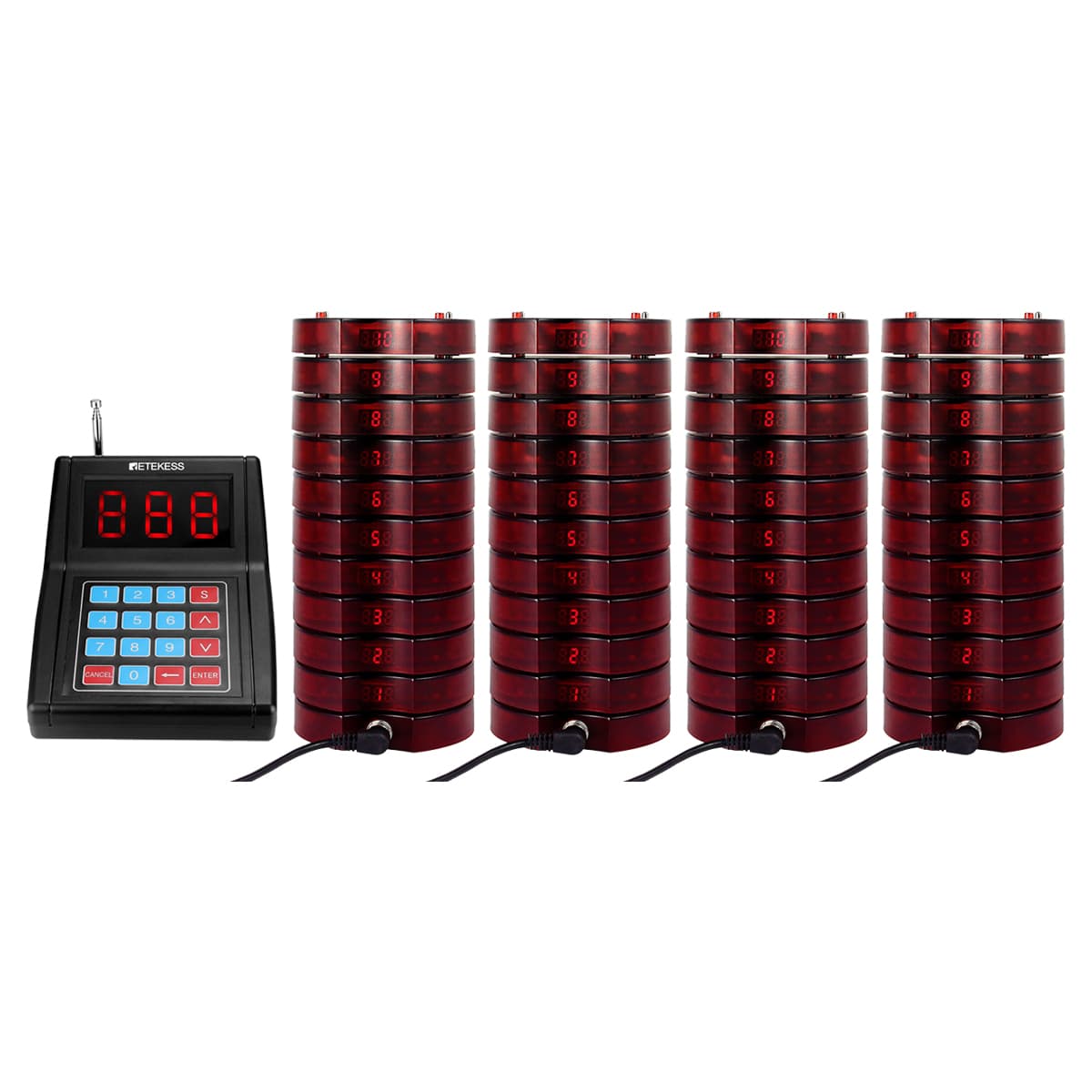 Retekess TD165 SU 668 Sistema di Chiamata Wireless per Ristoranti Aggiungi fino a 999 Cercapersone