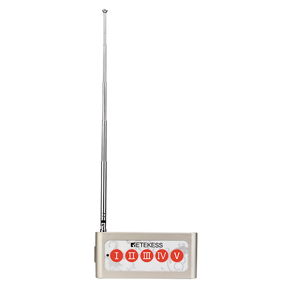 Pulsante di Chiamata Wireless TD005 con TD112 Watch Pager Retekess Sistema di Cercapersone per Cucina