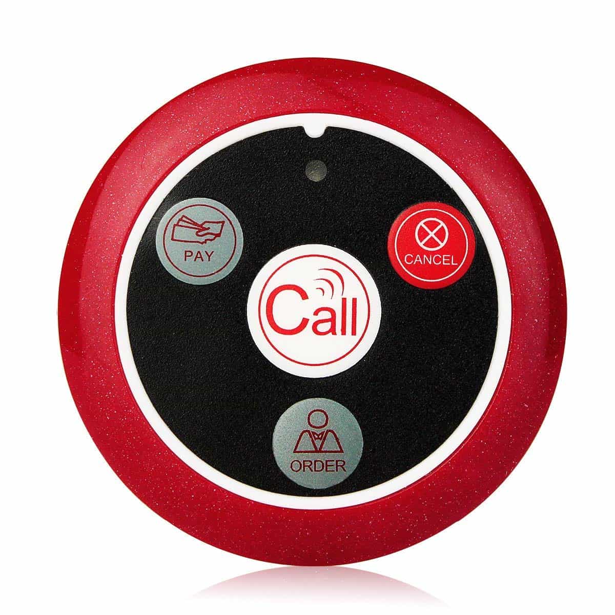 Retekess T128 Sistema di Chiamata Wireless, Cercapersone per Orologio con T117 Pulsante di Chiamata Wireless per Ristorante, Assistenza Sanitaria, Ospedale