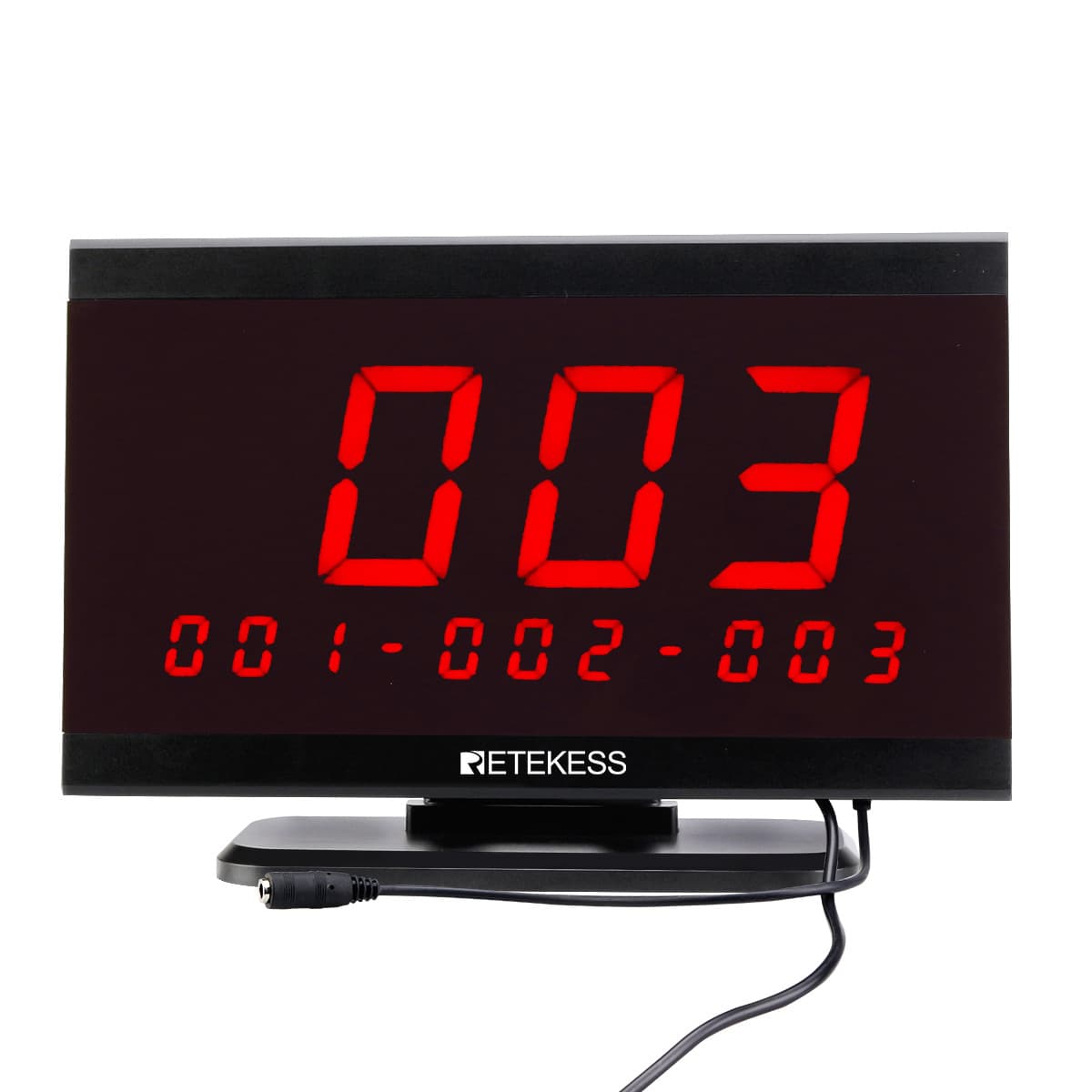 Sistema di Chiamata al Tavolo del Ristorante Retekess TD105 Ricevitore Display Pulsante di Chiamata T117 per F&B, Hotel