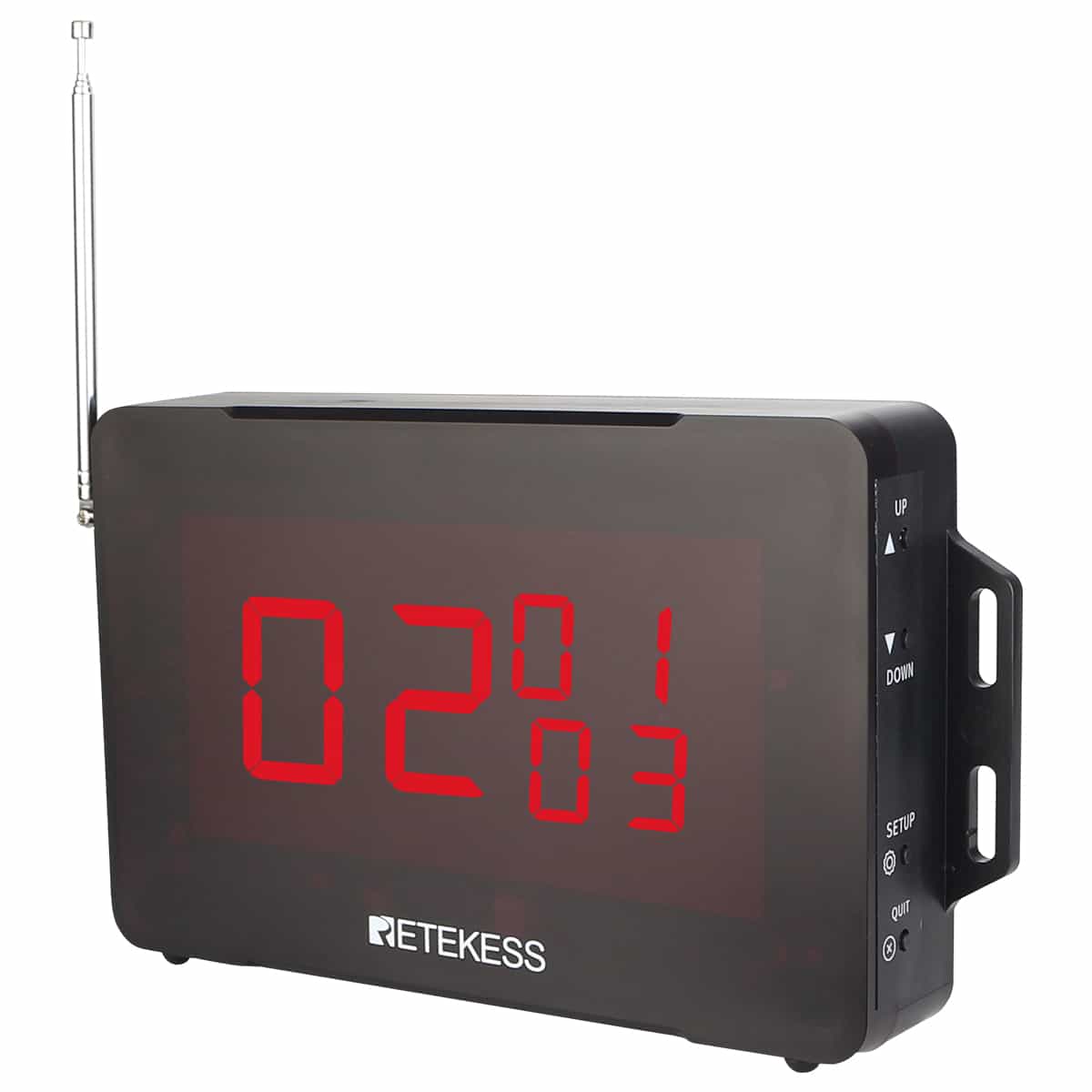 Sistema di Chiamata Wireless Retekess TD136 con Pulsante di Chiamata Wireless nero TD019 per Ristoranti, Bar, Cliniche, Case di Cura