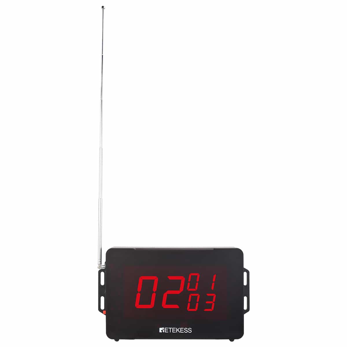 Sistema di Chiamata Wireless Retekess TD136 con Pulsante di Chiamata Wireless nero TD019 per Ristoranti, Bar, Cliniche, Case di Cura