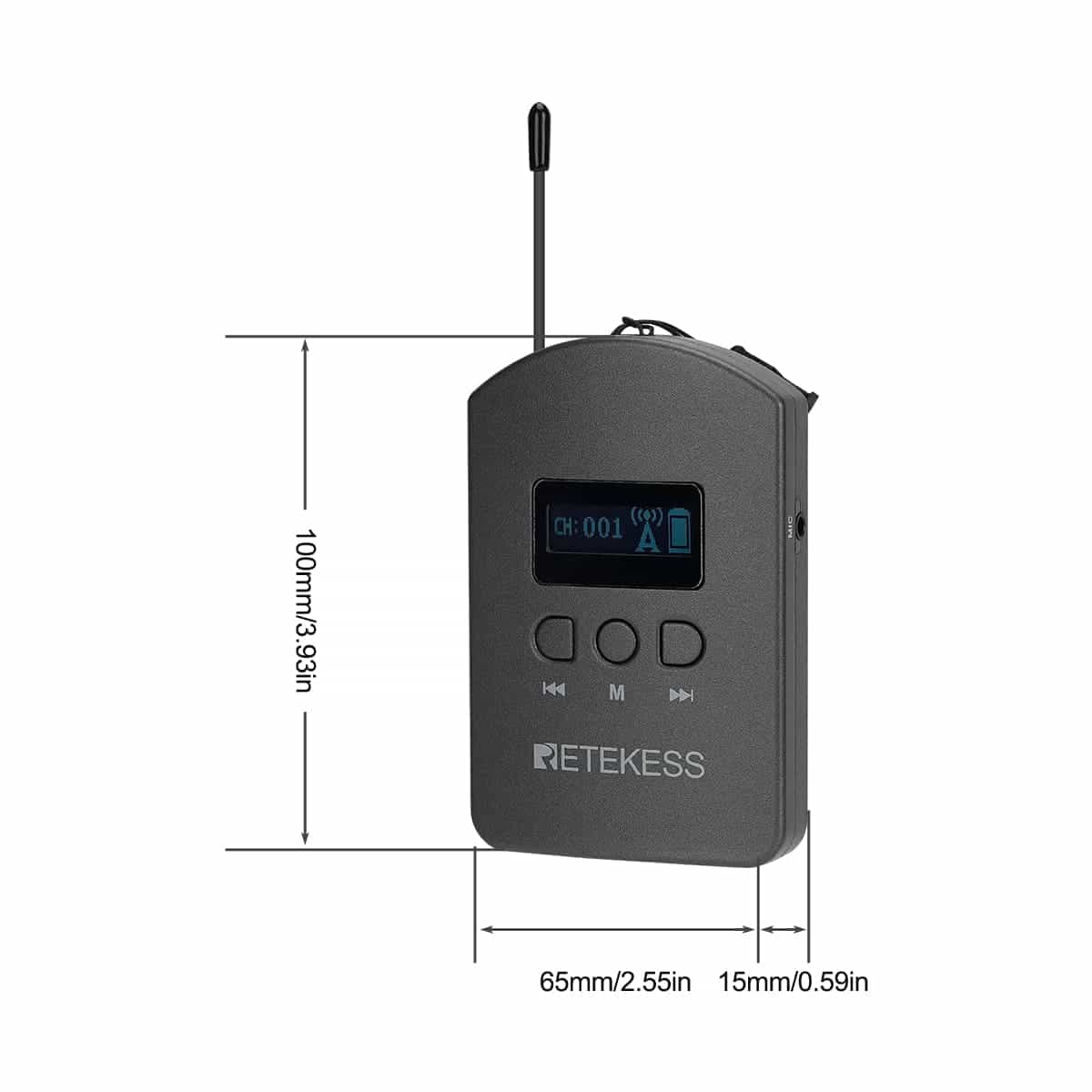 Retekess TT112 TT111 Sistema di Guida Turistica Wireless per Viaggi e Conferenze con box di Ricarica da 64 Slot