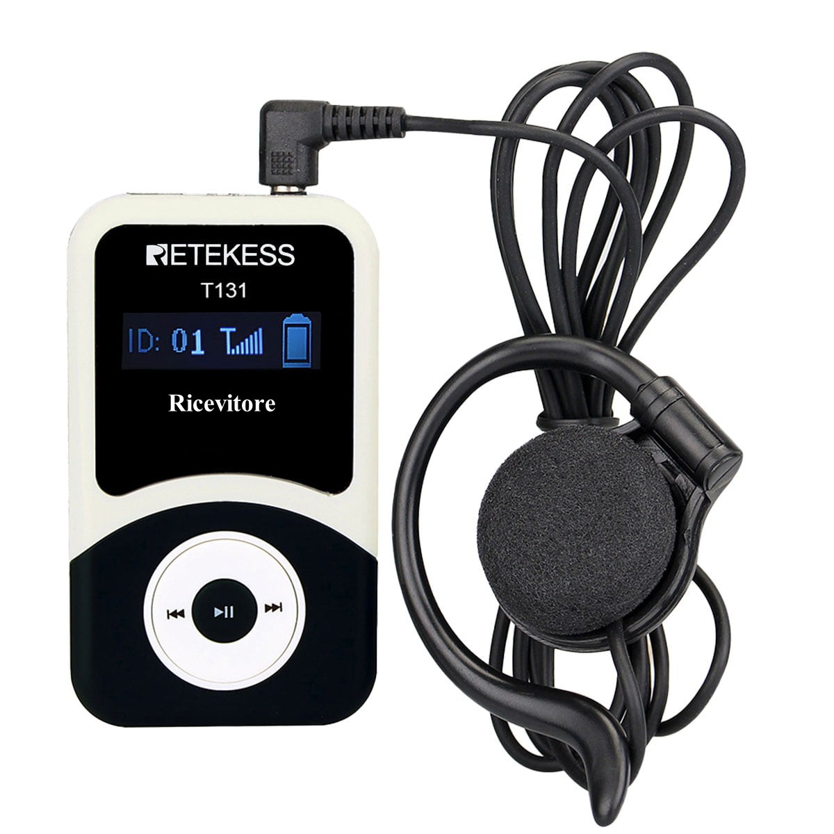 Ricevitore per guida turistica Retekess T131 per Attrezzatura di Interpretazione Simultanea Crystal Sound T130