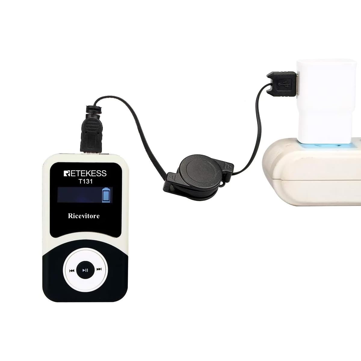 Ricevitore per guida turistica Retekess T131 per Attrezzatura di Interpretazione Simultanea Crystal Sound T130