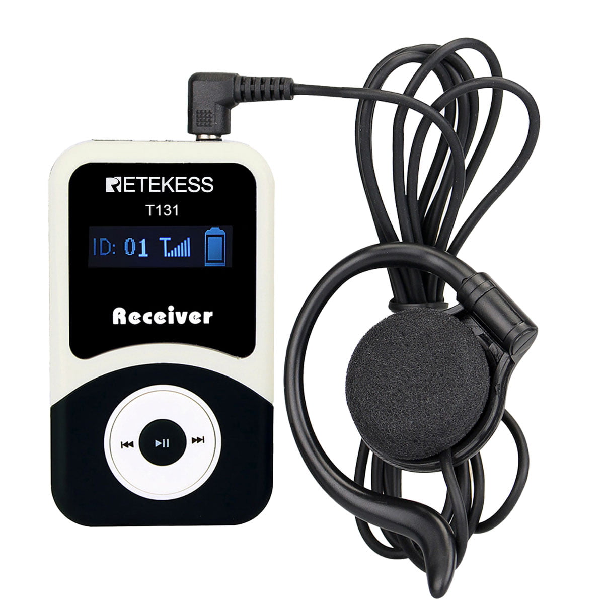Retekess T130 Kit radiomicrofonico tourguide con custodia di ricarica da 32 slot