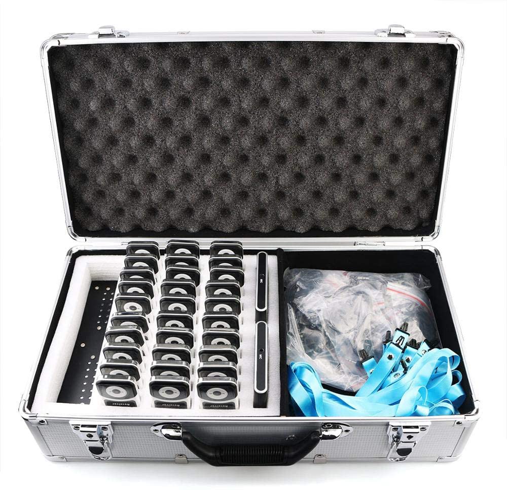 Retekess T130 Kit radiomicrofonico tourguide con custodia di ricarica da 32 slot