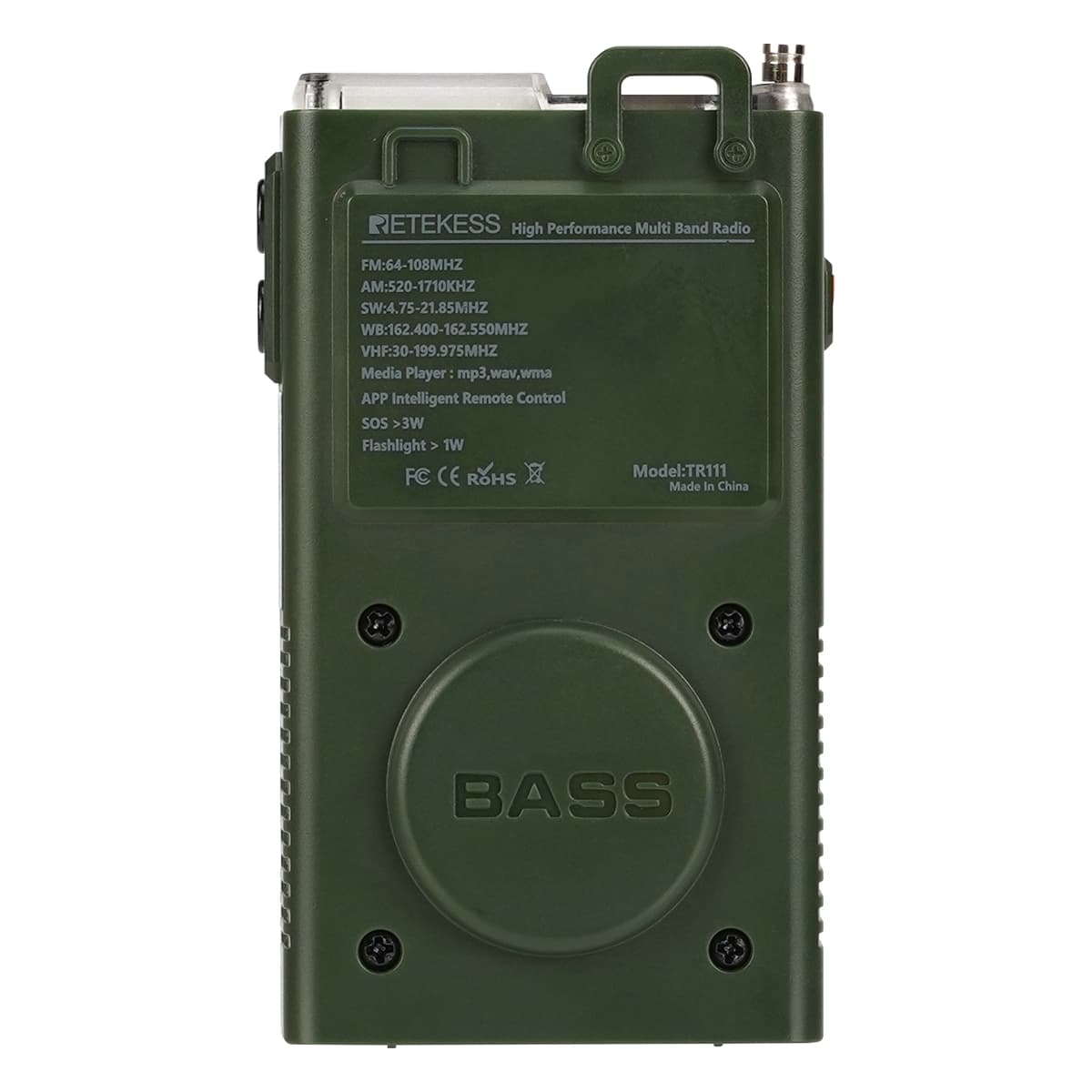 Retekess TR111 DSP Digital Display Bluetooth APP Controlled Multi-Band Radio Portatile Ham