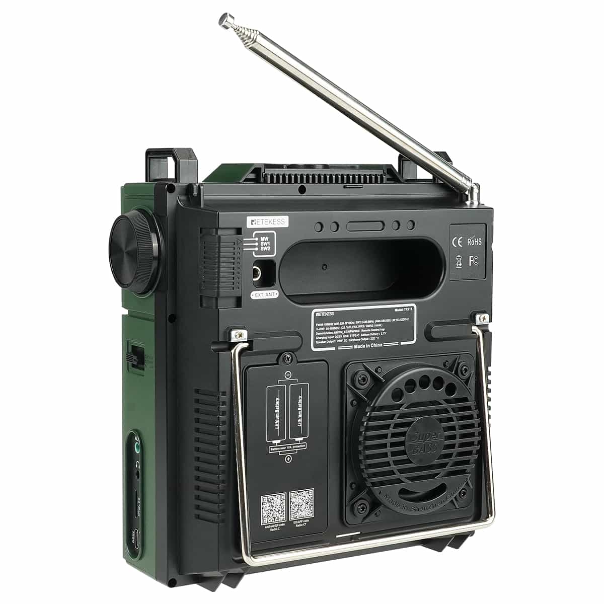 Retekess TR113 Supporta FM/AM/SW/VHF/UHF/LW/CB/WB/AIR, Muto Coordinato, Radio Amatoriale a Banda Intera