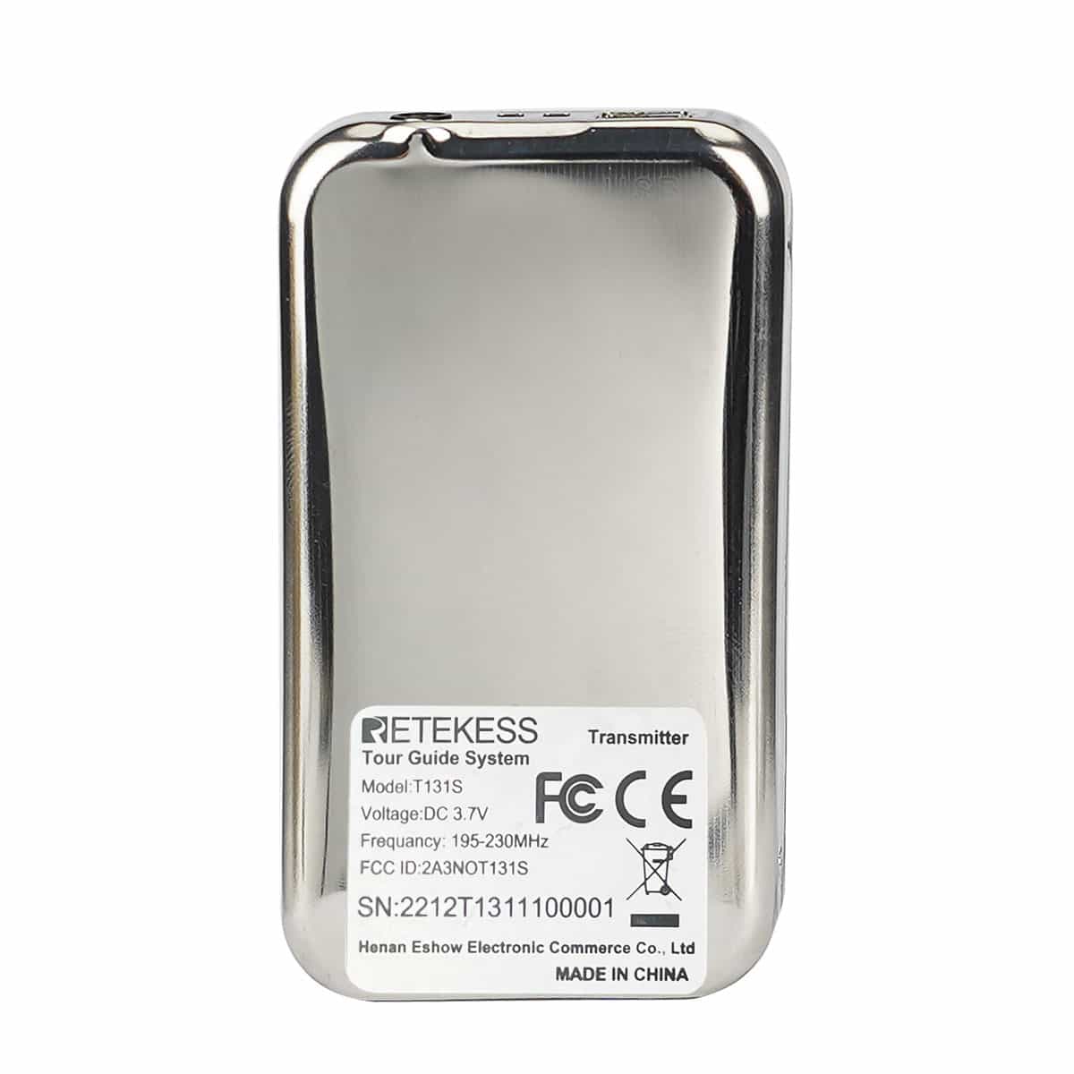 Retekes T131S Ricevitore Audio per Guida Turistica, Gancio per l'orecchio di Tipo D, Adatto sia per l'orecchio Sinistro che per Quello Destro e Leggero