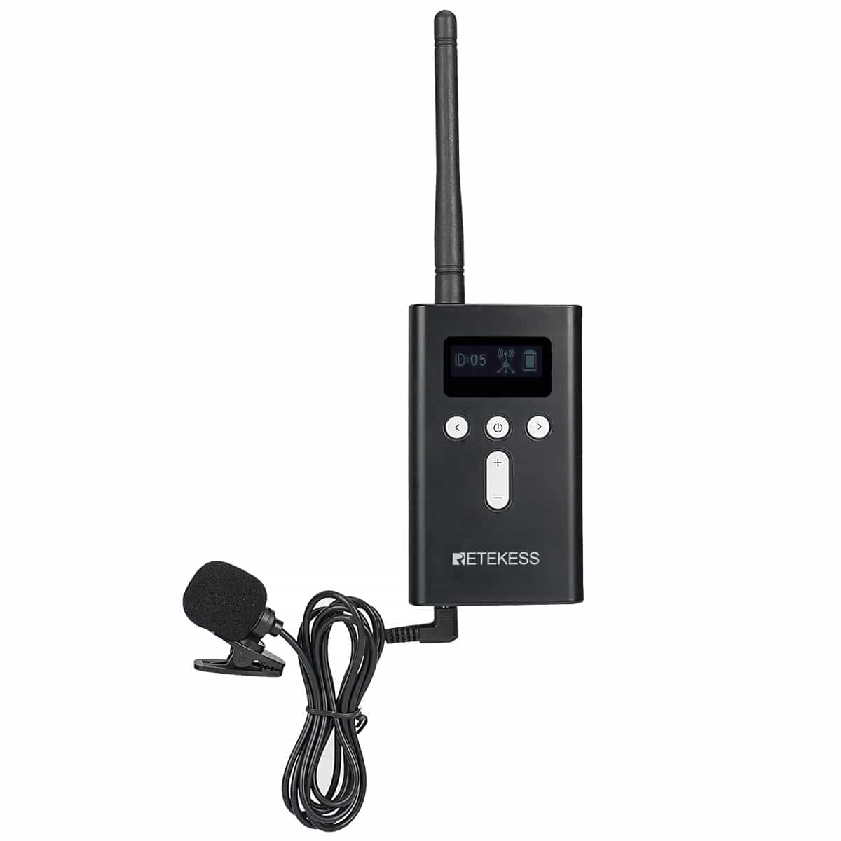 Retekes T130S Trasmettitore del Sistema di Guida Turistica, Batteria di Grande Capacità, Compatibile con il Ricevitore T131
