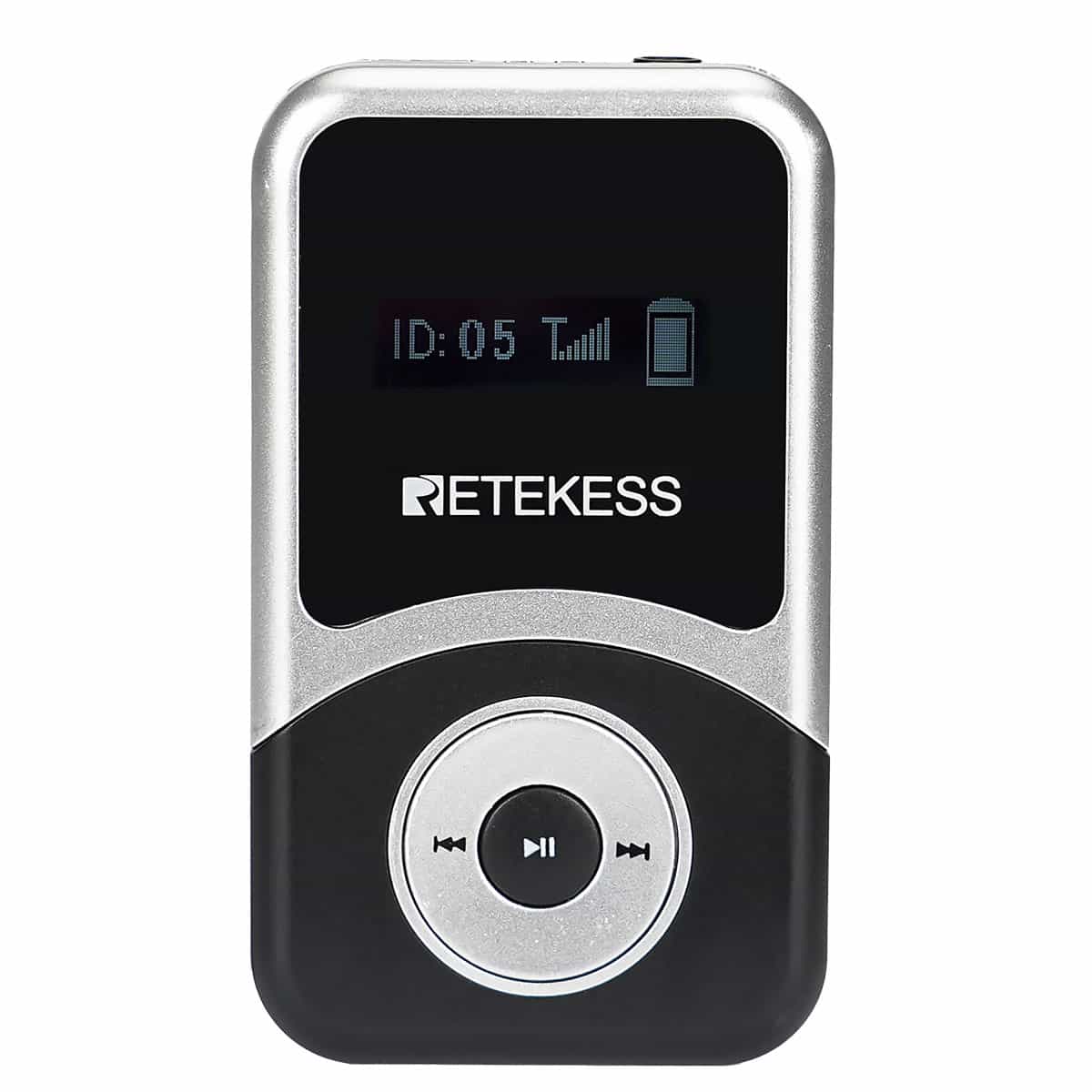 Retekes T131S Ricevitore Audio per Guida Turistica, Gancio per l'orecchio di Tipo D, Adatto sia per l'orecchio Sinistro che per Quello Destro e Leggero