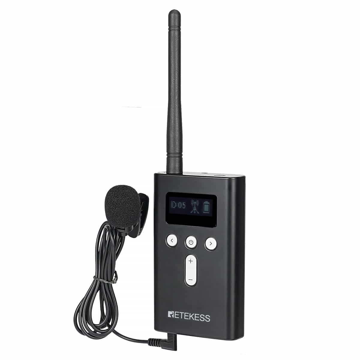 Retekes T130S Trasmettitore del Sistema di Guida Turistica, Batteria di Grande Capacità, Compatibile con il Ricevitore T131