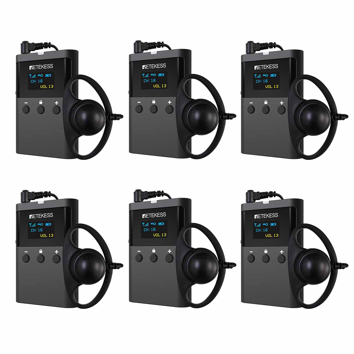 Ricevitore Audioguida Integrato Retekess TT127 per Tour Autoguidati e Guida Turistica