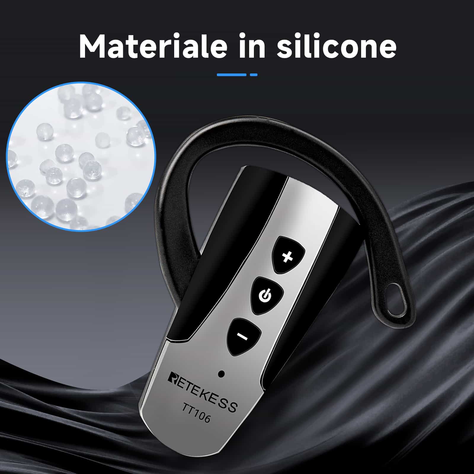 Retekess TT106 Sistema di Guida Turistica Whisper con Supporto per 2 Trasmettitori in un Unico Gruppo, per Interpretazione in Chiesa, Visita Guidata in Fabbrica e Tour di Gruppo