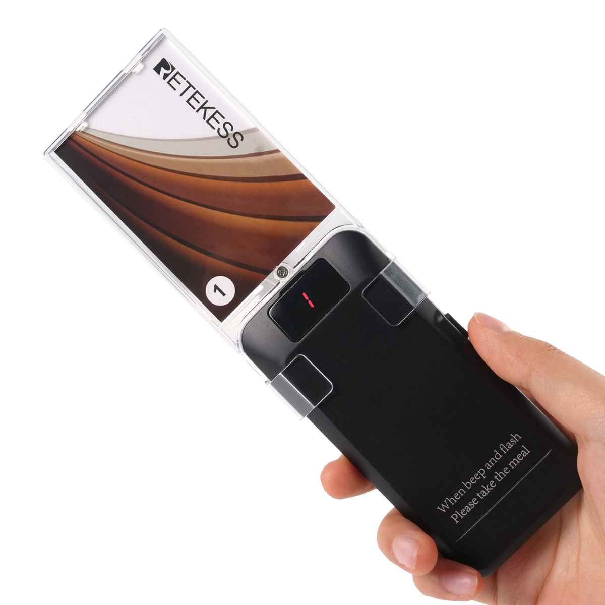 Retekess TD157A Cicalino Ristorante Sistema di Pagina con 24 Supporti per Adesivi Pubblicitari Cercapersone Sostituibili