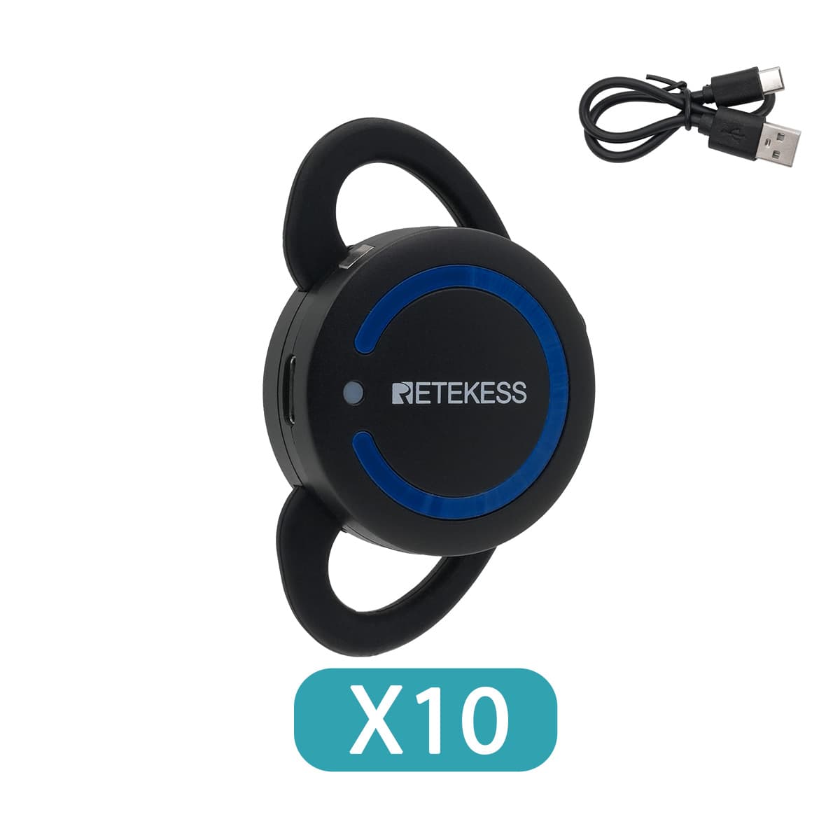 Retekess TT126R Ricevitore con Gancio per l'orecchio per Sistema di Guida Turistica, Adatto per l'orecchio Sinistro e Destro,  Comodo da Indossare