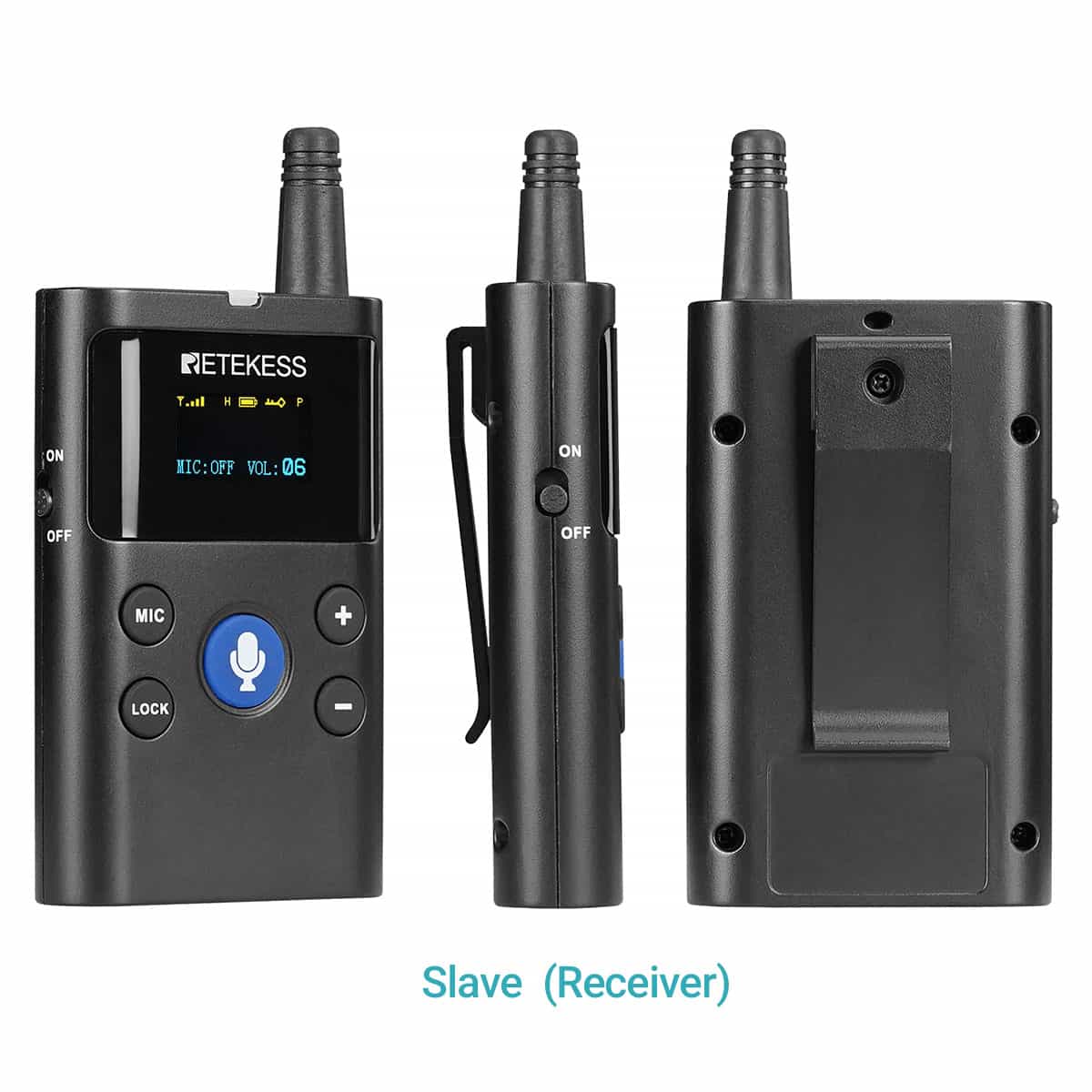 Retekess TT126 TT126R Sistema di Comunicazione Wireless Bidirezionale, Guida Turistica Bidirezionale, Con Box di Ricarica da 28 Slot