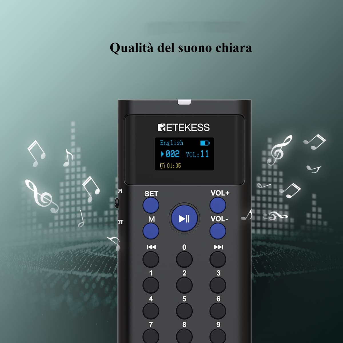 Retekess TT128 Sistema di Tour Autoguidato con Guida Audio e Base di Ricarica a 16 Porte per Musei, Mostre e Fabbriche