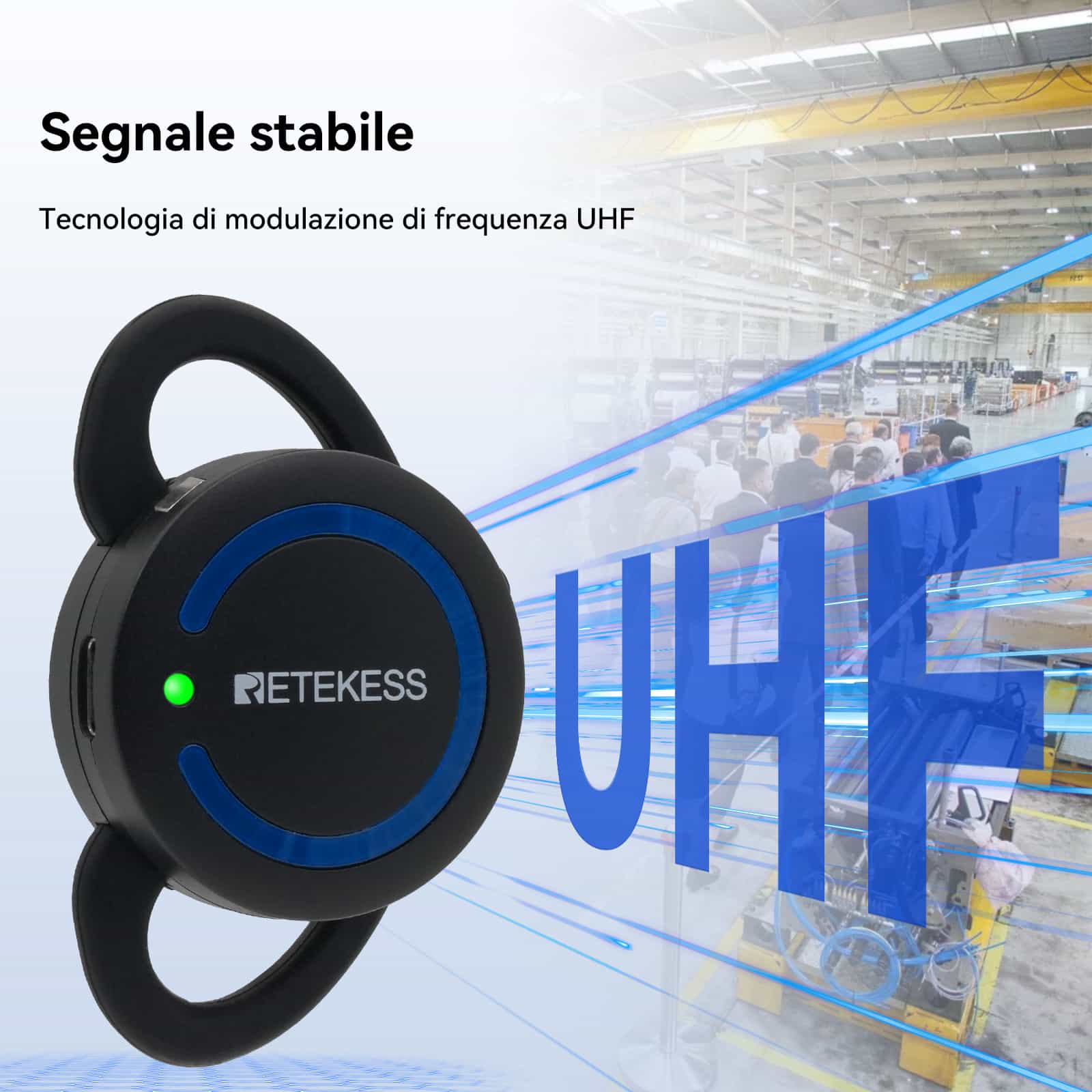 Retekess TT126 TT126R Sistema di Comunicazione Wireless Bidirezionale, Guida Turistica Bidirezionale, Con Box di Ricarica da 28 Slot