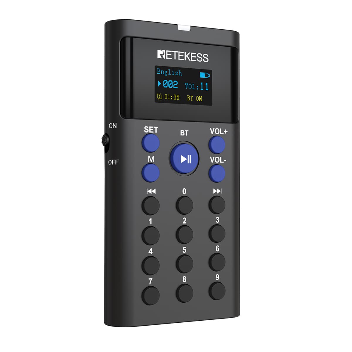 Retekess TT128 Guida Audio Bluetooth Autonoma con Base di Ricarica a 16 Porte per Musei, Esposizioni e Fabbriche