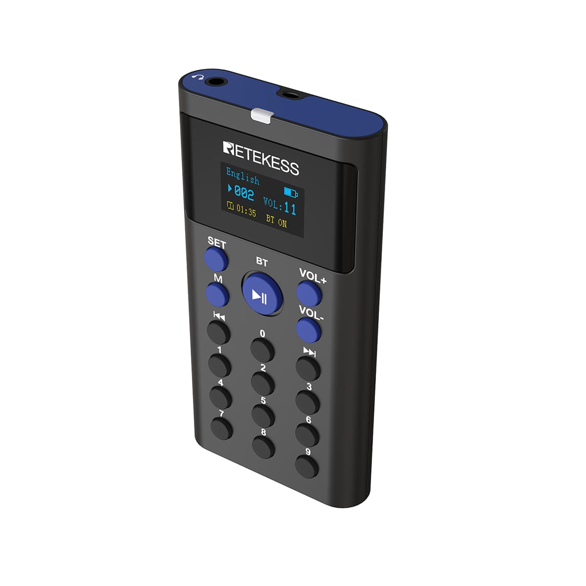 Retekess TT128 Guida Audio Bluetooth Autonoma con Base di Ricarica a 16 Porte per Musei, Esposizioni e Fabbriche