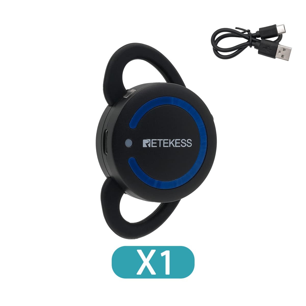 Retekess TT126R Ricevitore con Gancio per l'orecchio per Sistema di Guida Turistica, Adatto per l'orecchio Sinistro e Destro,  Comodo da Indossare