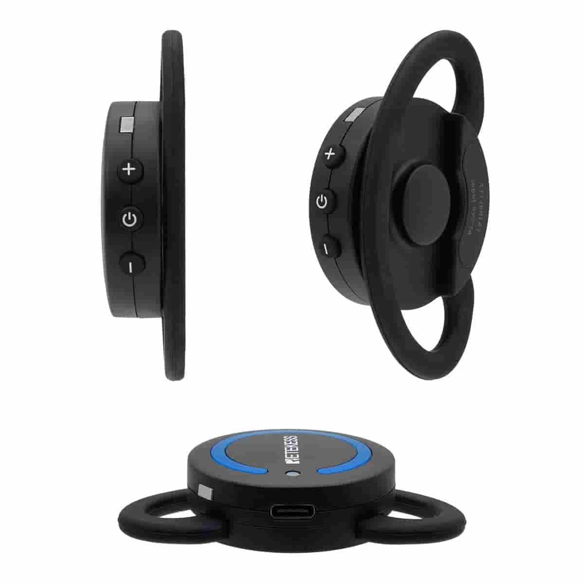 Retekess TT126 TT126R Sistema Digitale di Guida Turistica di Gruppo, Ricevitore Portatile con Gancio per L'orecchio, con Custodia da 48 Slot