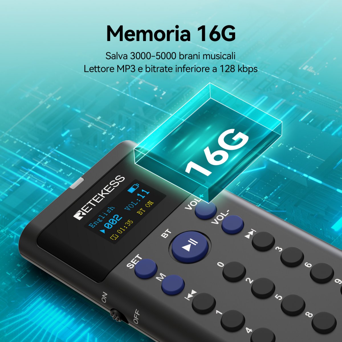 Retekess TT128 Sistema di tour autoguidato Guida audio per musei, sale espositive e luoghi di interesse turistico