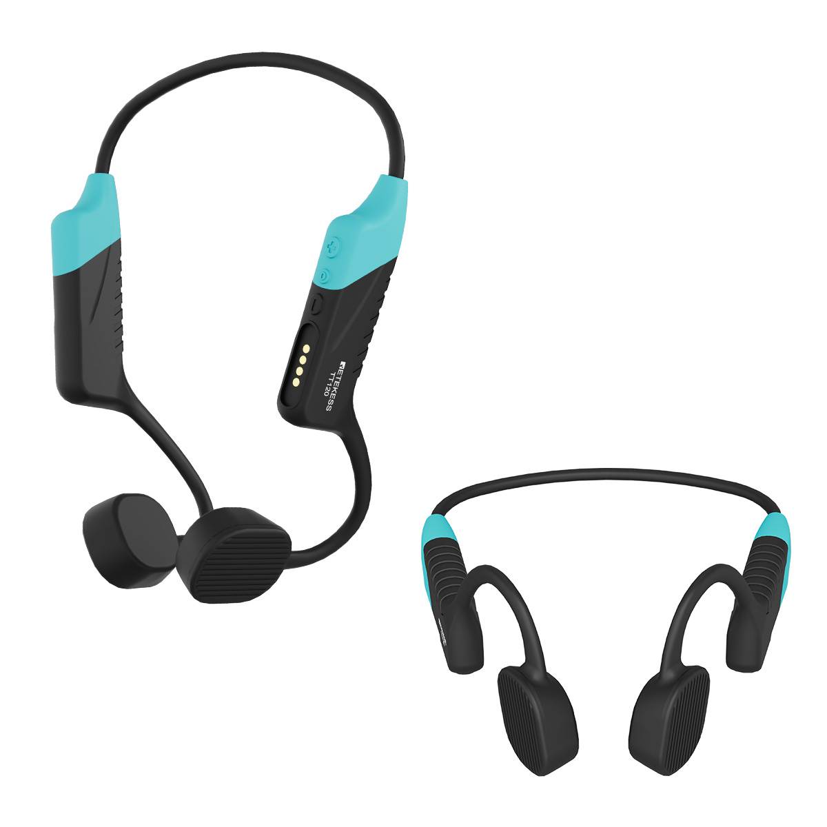 Retekess TT120 Cuffie Conduzione Ossea IP68 Impermeabili per Nuoto, Surf, Corsa