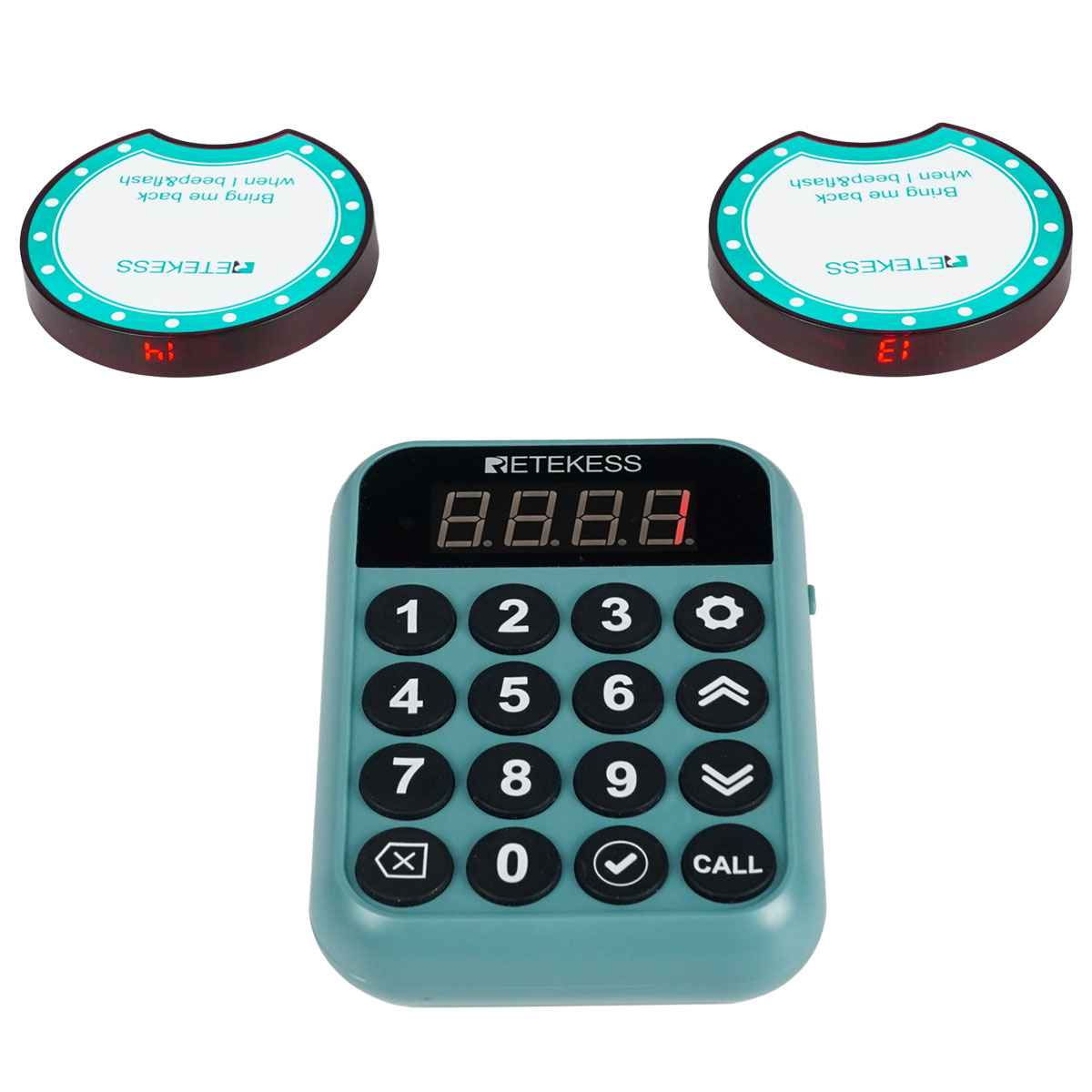 retekess-td168r-wireless-coaster-pager-con-2-tastiere-indipendenti-tastiera-e-due-cercapersone