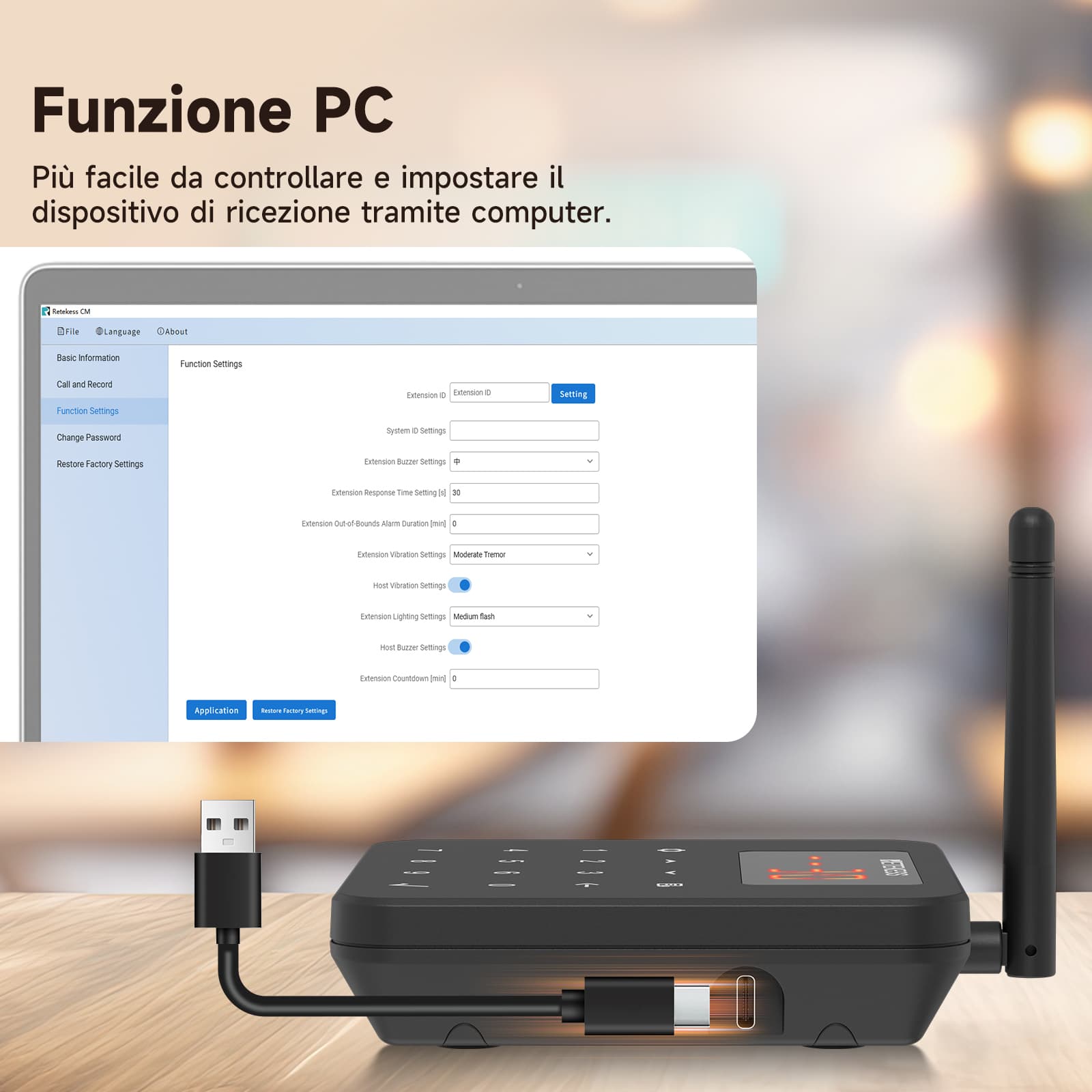 Sistema di Chiamata per Ristoranti Anti-ribaltamento ad Alta Capacità TD186