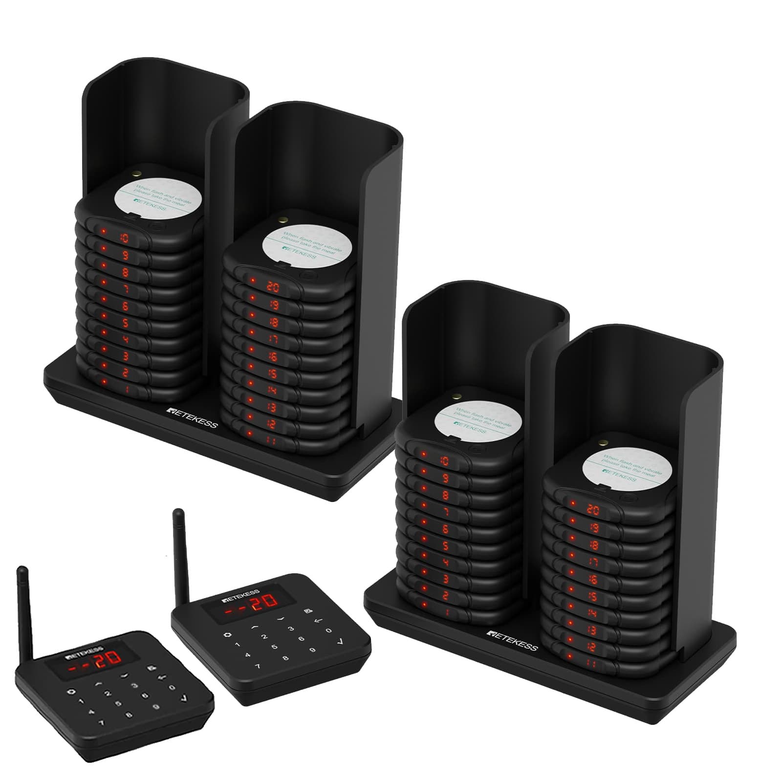 TD186 Cercapersone per ristoranti con design antidumping diviso