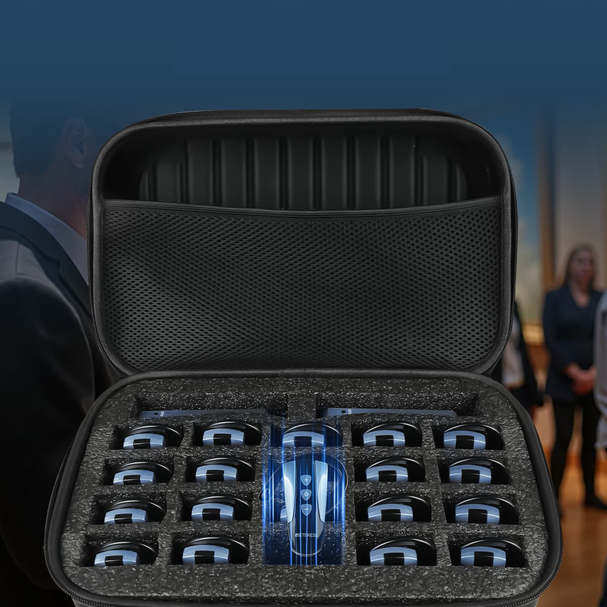 TT036 Borsa Portaoggetti a 22 Scomparti per Guide Turistiche, Compatibile con TT106S