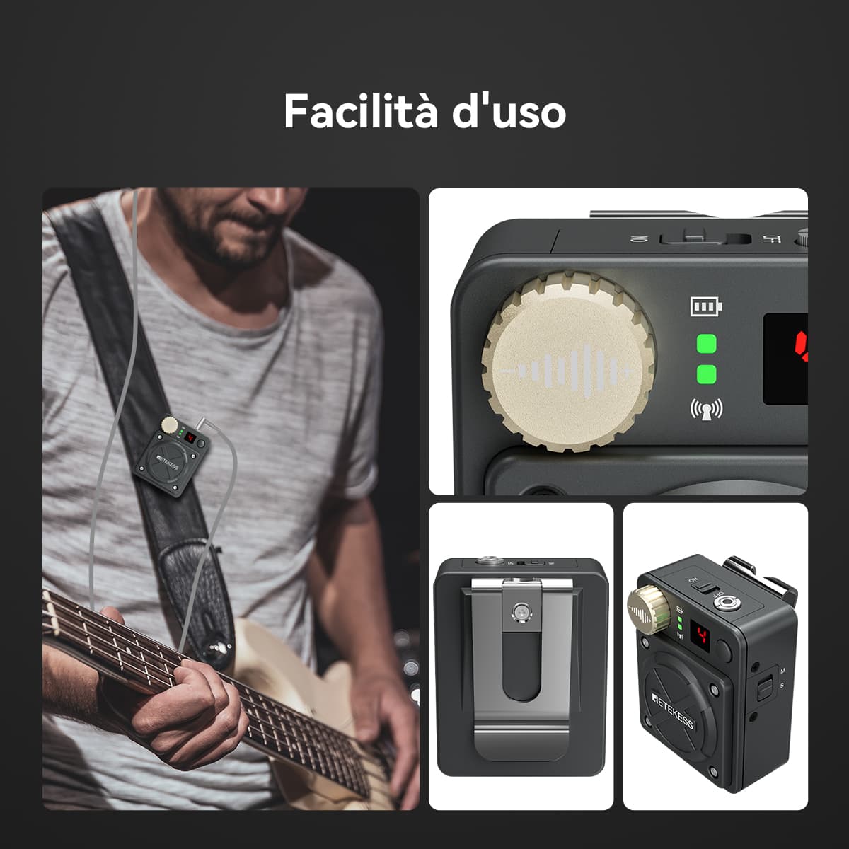 Retekess TA101 Supporta il Sistema di Monitoraggio Wireless In-ear Mono e Stereo