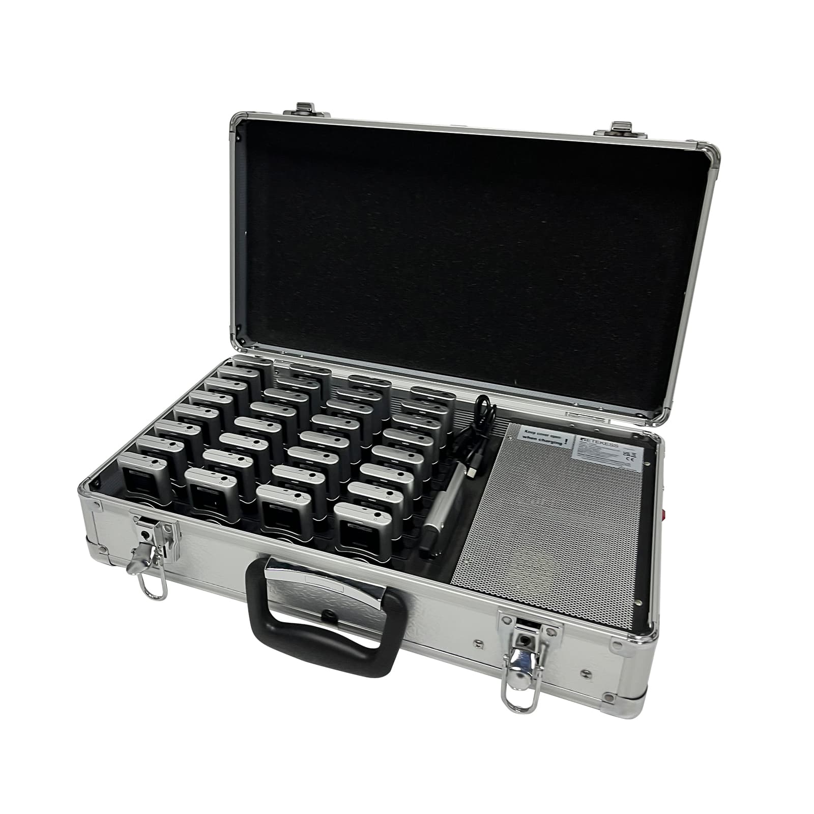 TT033 Custodia di Ricarica a 32 Slot, Compatibile con i Sistemi di Guida Turistica T130U e T131U con Cancellazione del Rumore
