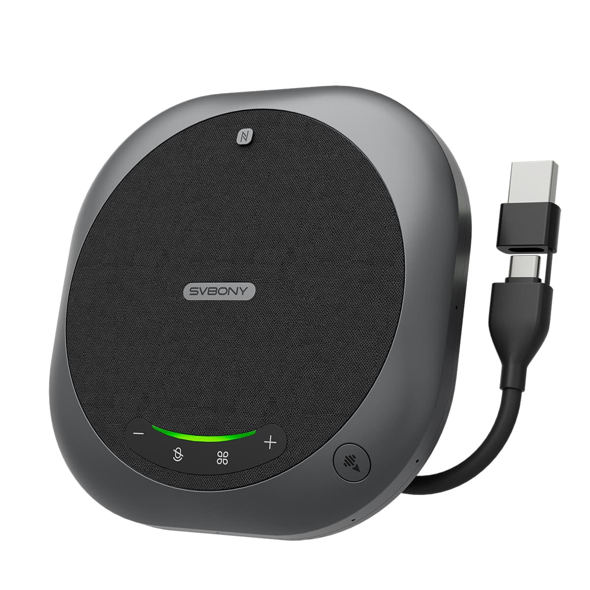 Omni2P Microfono Omnidirezionale Bluetooth per Conferenze a 360° con Cancellazione del Rumore