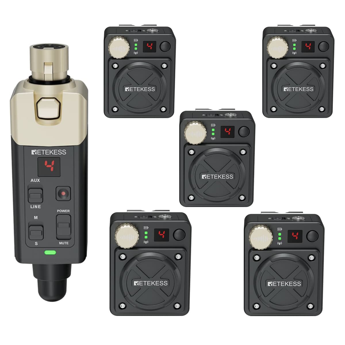 Retekess TA101 Supporta il Monitoraggio Wireless Stereo per Palco e Band