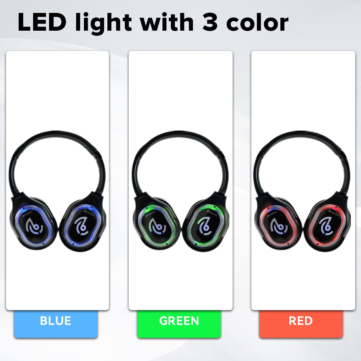 TA003 TA004 Sistema Silent Disco, Qualità Audio Hi-Fi Professionale, 3 Canali, Adatto per Meditazione, Feste, Corsi, Club, Bar e DJ