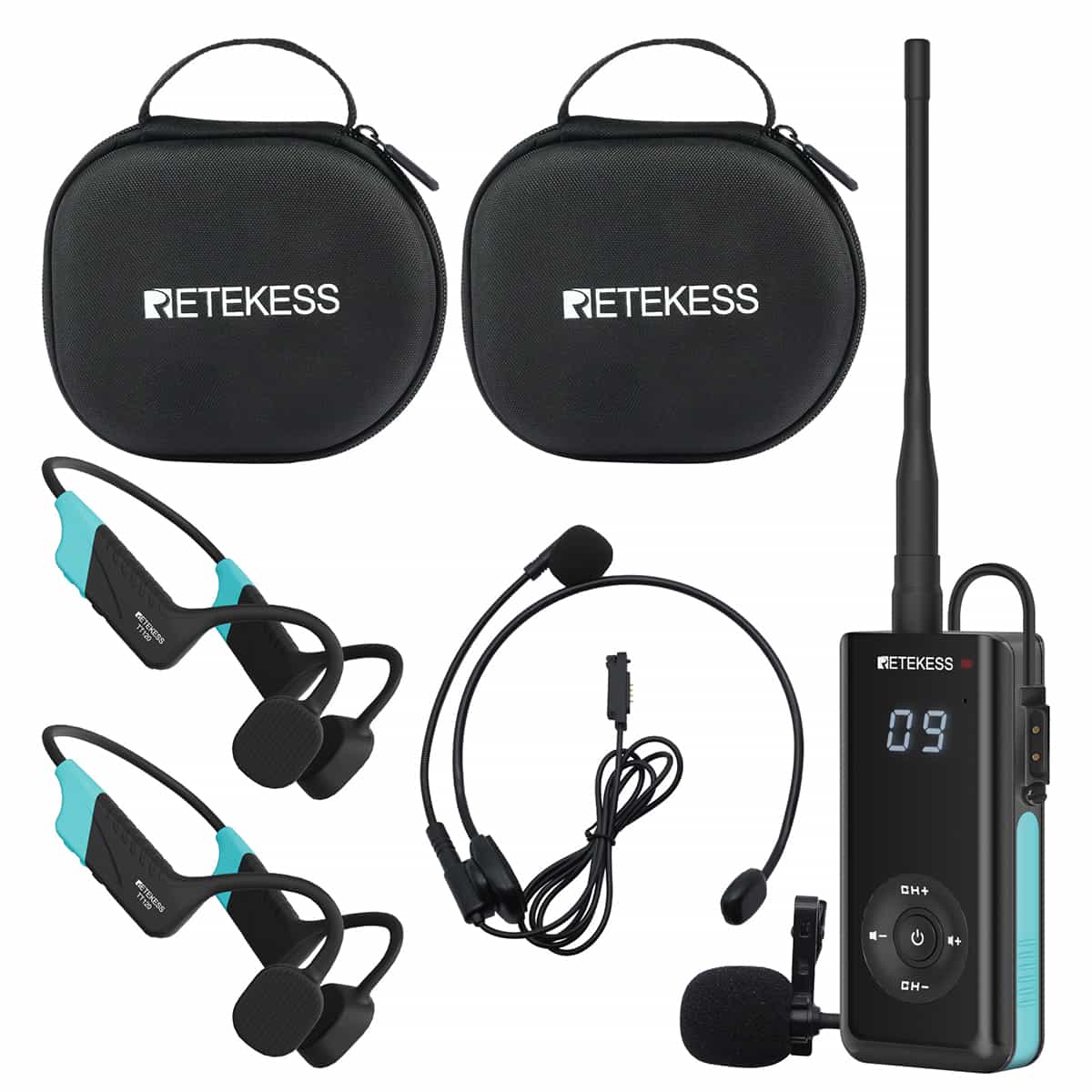 Retekess TT120 Sistemi Intercom per Sport Acquatici tra Allenatore e Atleta o Allievo
