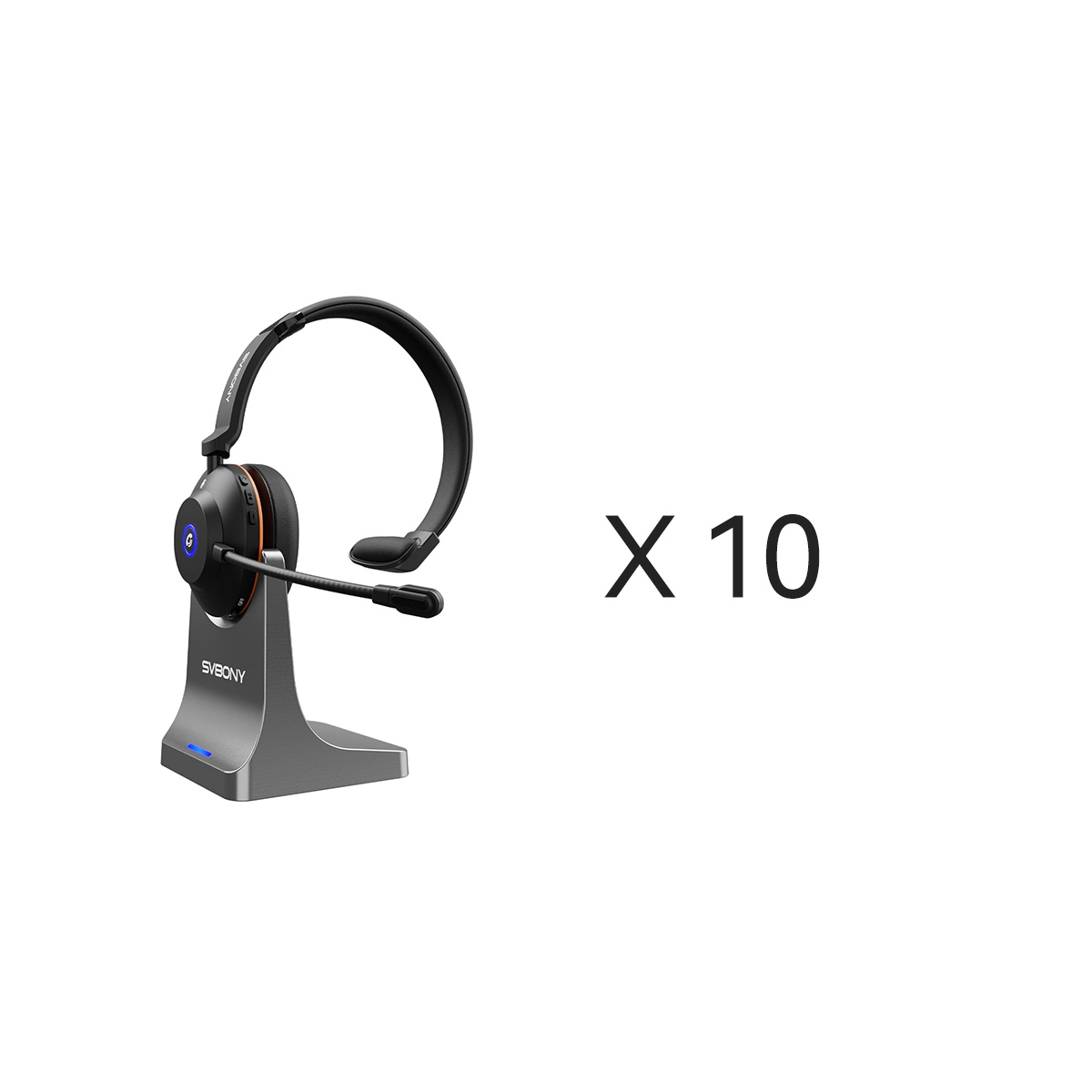 Le cuffie wireless SVN H1 con cancellazione del rumore, microfono e dongle USB sono adatte per le riunioni online