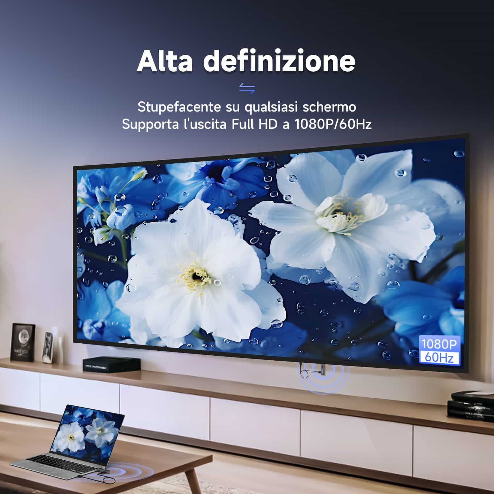 TransAir1 Sistema Wireless di Trasmissione e Ricezione HDMI per Videoconferenze e Streaming Video