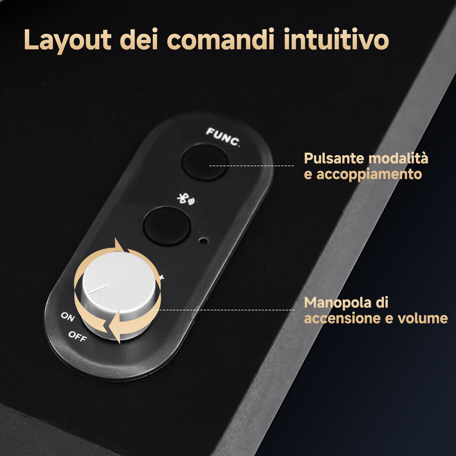 TR643 Giradischi Wireless per Vinili con 3 Velocità e Design Portatile