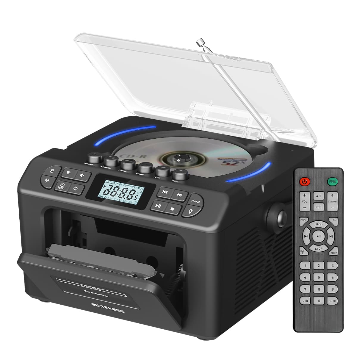 TR642 Boombox CD Quadrato Multifunzionale