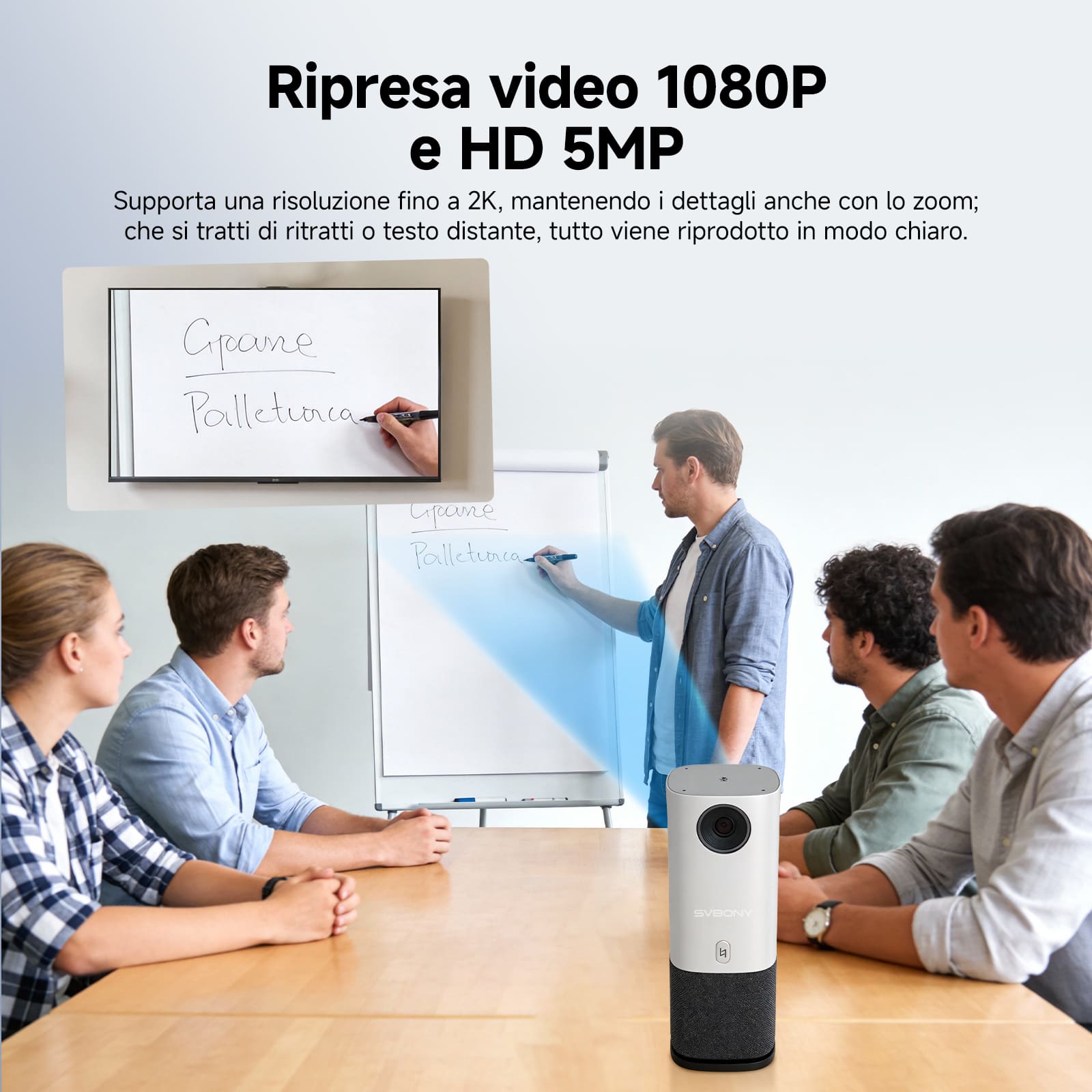 SVN A1 Sistema di Telecamera per Conferenze Intelligente All-in-One per Sale Riunioni Piccole e Private