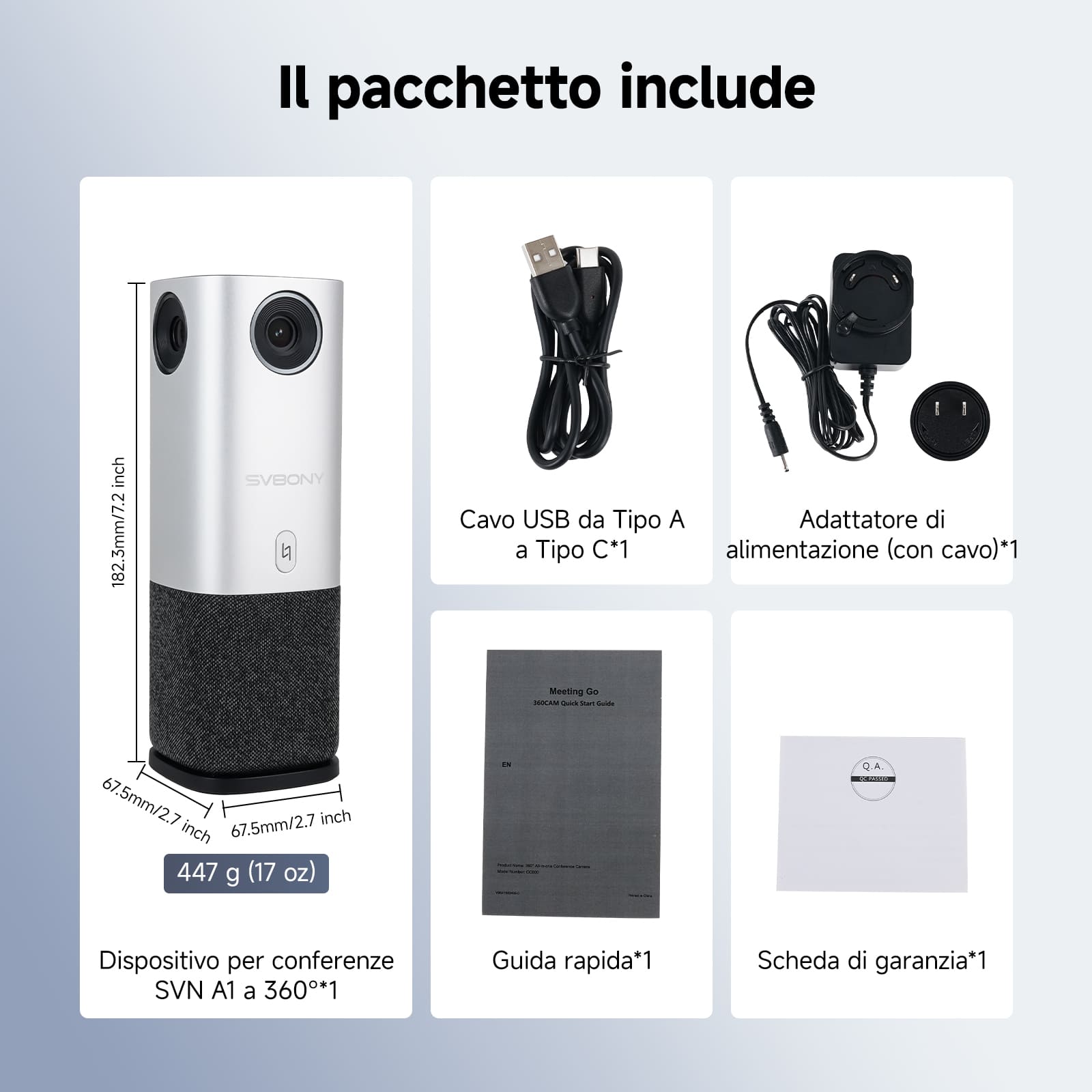 SVN A1 Sistema di Telecamera per Conferenze Intelligente All-in-One per Sale Riunioni Piccole e Private