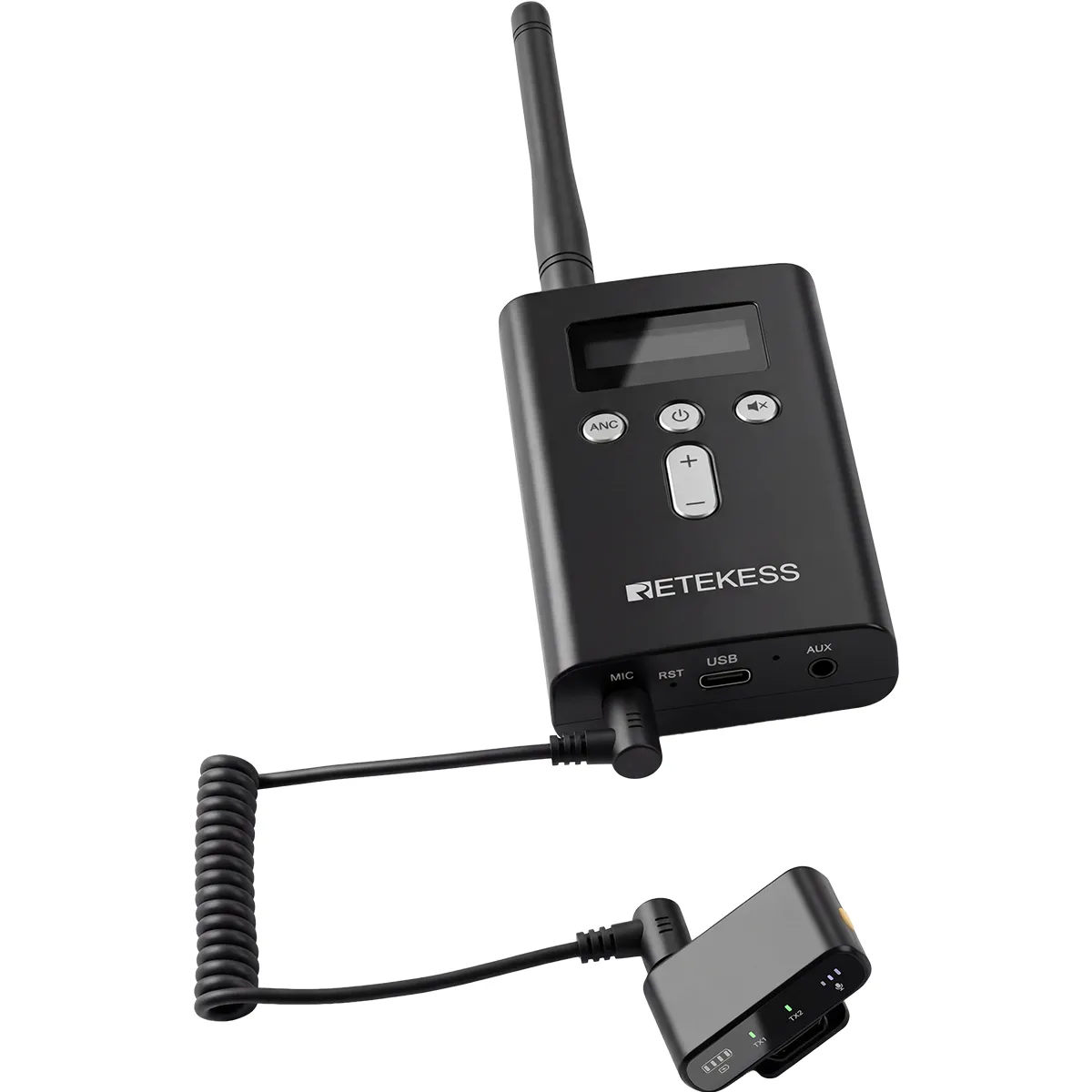 Microfono Wireless Mini Dedicato per Sistemi di Guida Turistica, Compatibile con TA003, T130U, T130P, TT126, TT129 e Altri Dispositivi di Trasmissione